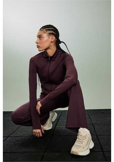 Defacto Fitted Dik Yaka Spor Kahverengi Kadın Hırka B3985ax/bn277 Kahverengi