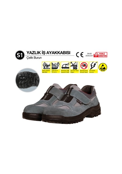 414 S1 Yazlık İş Ayakkabısı No:43 R414a41227 Çok Renkli