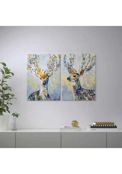 Ikea Pjätteryd Resim 50x70 Cm 2'li Çok Renkli