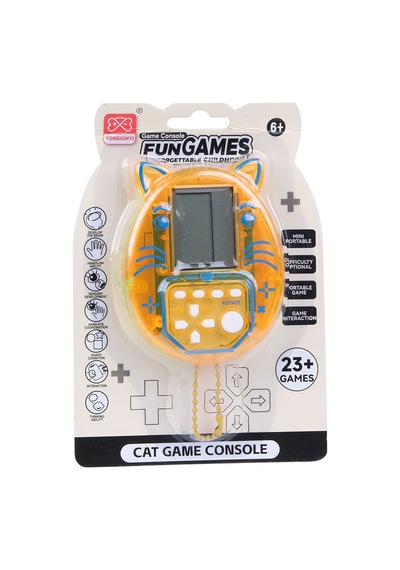 Nostaljik Tetris Oyun Konsolu Kedi Desen 3 Asorti