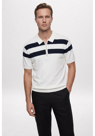 D'S Damat Ds Damat Regular Fit Ekru Yazlık Rayon Triko T-shirt 6hf06ort10002 Çok Renkli