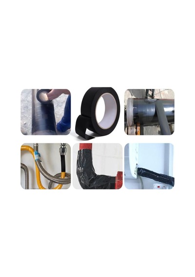 Tr Bant Evi Siyah Pvc Bant 6 Adet 5cmx25m Geniş İzolasyon Bandı 50mm