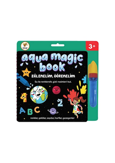 Lino Aqua Magic Book Eğlenelim, Öğrenelim Sihirli Boyama Kitabı
