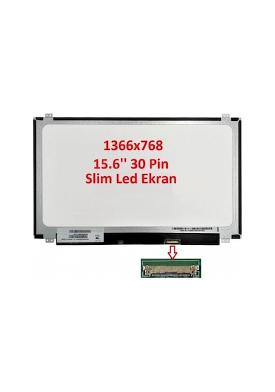 Sony Vaio Svf1532nsnw Notebook Lcd Ekran 15.6 Led Slim Dar Soket Parlak