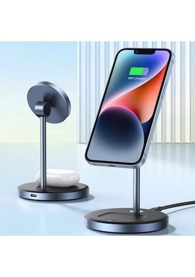 Ugreen 2-in-1 20w Magsafe Telefon Standı Kablosuz Wireless Şarj Özellikli, 90668 -
