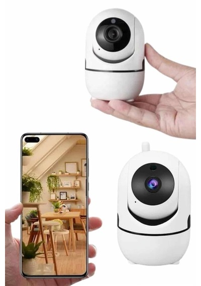 Mey İthalat Mini Ip Kamera Hareketli Güvenlik Kamerası Kablosuz Wifi Kamera Mikrofonlu 52230053