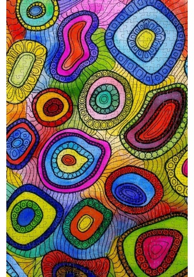 Nova 1000 Parça Renkli Kabarcıklar Puzzle - 41016