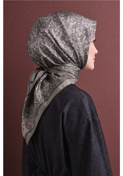 Armine İpek Eşarp 2027 Kış - 9609-08 Vizon Sura