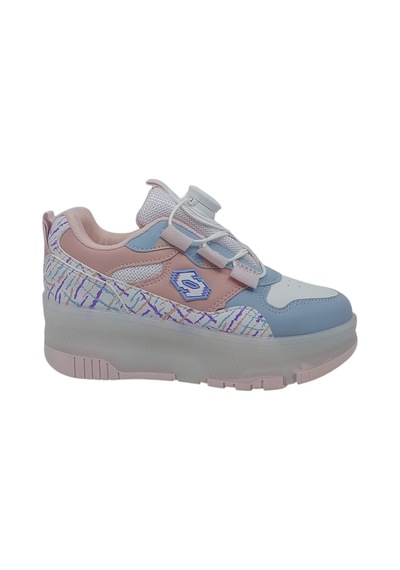 Zerhan Alessio 9625 Kız Çocuk Pudra Işıklı Patenli Tekerlekli Sneaker Spor