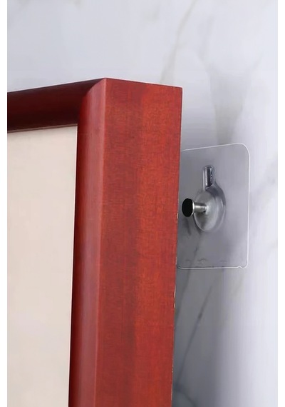 Thentech Güçlü Yakışkanlı Tablo Çerçeve Askılığı Banyo Lif Askılığı Güçlü Yapışkan Suya Dayanıklı Şeffaf Beyaz