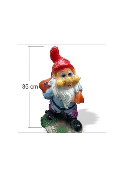 Iç Dış Mekan 35Cm Yedi 7 Cüceler Şirin Baba Bahçe Heykeli Biblosu