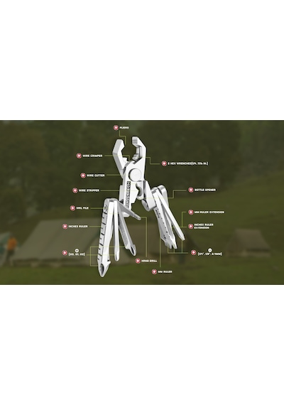 Swisstech Micro Max 19 İn 1 Mini Pense Multitool Patentli Hızlı Bırakma Sistemli Anahtarlık Tipi Edc Alet Seti