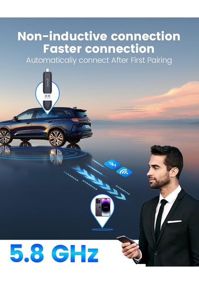 Carlinkit Mini Se Pro Kablosuz Carplay Adaptörü/kablosuz Android Oto Adaptörü, Yüksek Dereceli Dayan Sku: Smgstk96a020bf0b