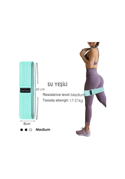 TechnoSmart Loop Band Direnç Bandı Spor Egzersiz Aerobik Pilates Squat Lastiği Fitness Yoga