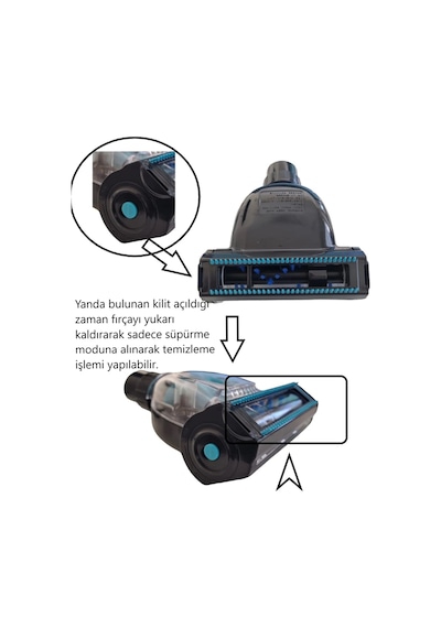 Universal Süpürge Pet Fırçası Turbo Emici Başlık Mini Turbo Fırça