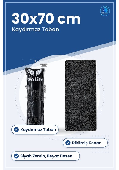 Büyük Mouse Pad 30x70 Cm Kaydırmaz Taban Dikilmiş Kenar Ofis Oyun