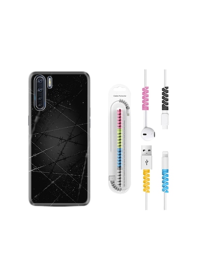 Oppo A91 Kılıf Kablo Koruyuculu Dikenli Tel 1779