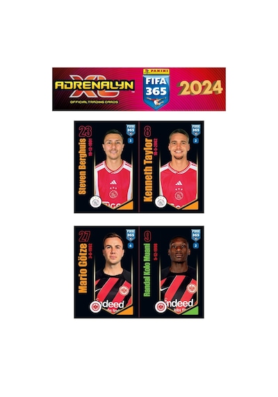 Panini Fifa 365 2024 Futbolcu Stickers Kartları - 12 Paket 60 Stickers