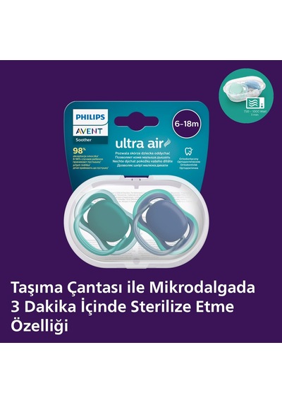 Philips Ultra Air Emzik 6-18 Ay, 2'li Unisex, Scf085/31