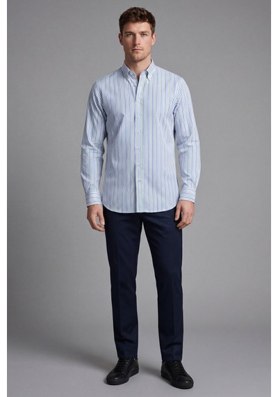 Xint Bisse Regular Fit Uzun Kol Keten Paşa Yaka Turkuaz Erkek Gömlek Bsgmktn25329 D31