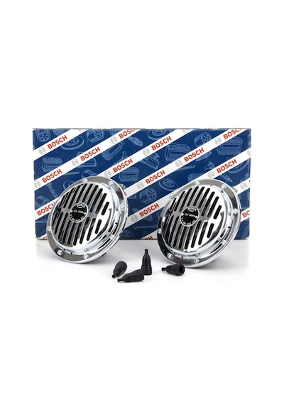 Yüksek Ses Süperton Büyük Kafa Nikelaj Korna 12v 325/400 Hz 110 Db