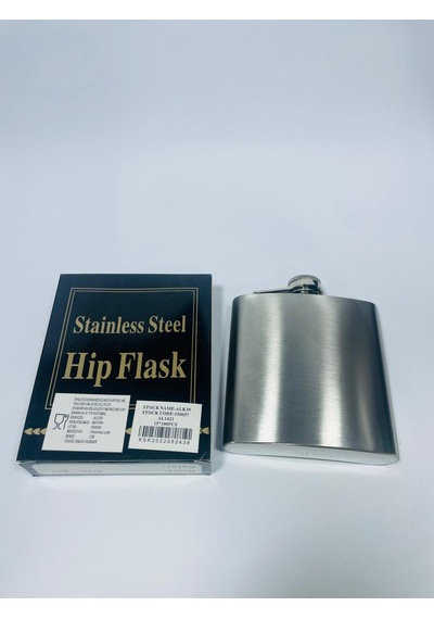 Çelik Mini Ceplik Paslanmaz Matara 6oz //alk39 Gri - Gümüş