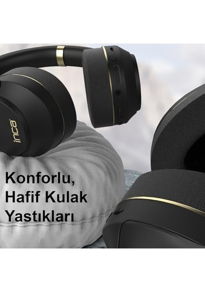 Inca Ibk-503s Kablosuz 5.3 Bluetooth Hafıza Kart Destekli Kulak Üstü Kulaklık Siyah 400mah 12 Saat Pil Ömrü Bluetooth, Micro Sd Hafıza Kartı Ve Aux Modu Desteği Inca Ibk-503s Kablosuz 5.3 Bluetooth Hafıza Kart Destekli Kulak Üstü Kulaklık Siyah 400mah 12 Saat Pil Ömrü Bluetooth, Micro Sd Hafıza Kartı Ve Aux Modu Desteği