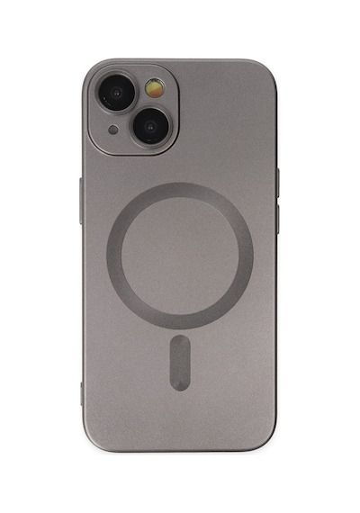 Apple iPhone Uyumlu 14 Plus Kılıf Moshi Lens Magneticsafe Silikon - Füme Bzsxx00 1