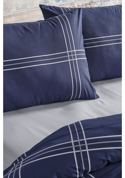 Doqu Home Ranforce Nevresim Takımı Navy Çift Kişilik - Lacivert