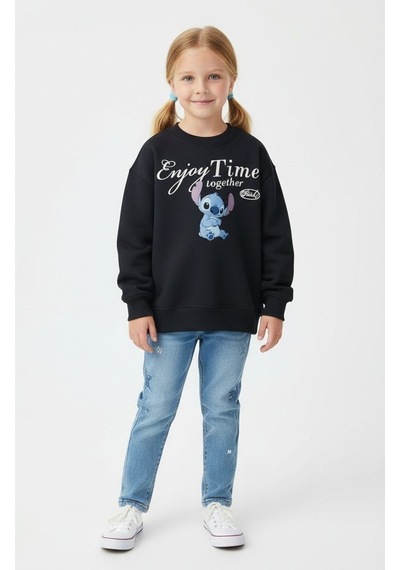 Seabubbles Stitch Çocuk Sweatshirt St09527 Lacivert