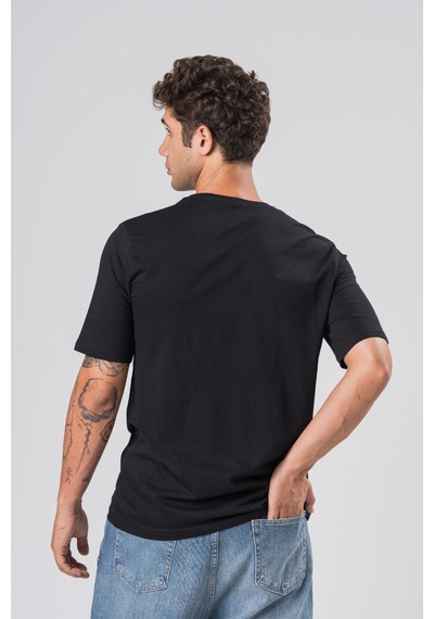 Coal City Erkek Siyah Oversize %100 Pamuk Basic T-shirt