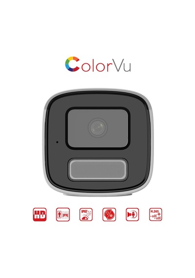 Ds-2cd1t47g2h-lıuf/sl - 4mp Colorvu + Smart Hybrid Light Bullet Network Kamera