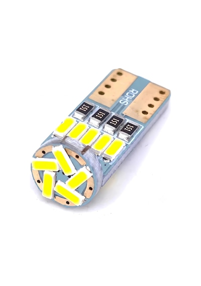 24v 15 Ledli Dipsiz T10 Park Ampulü Beyaz Işık 2 Adet