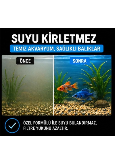 Tr Etçil Akvaryum Balık Yemi, Granül 500 800 Micron, Yüksek Proteinli%50, Hızlı Büyüme, Canlı Renk, Tüm Trop