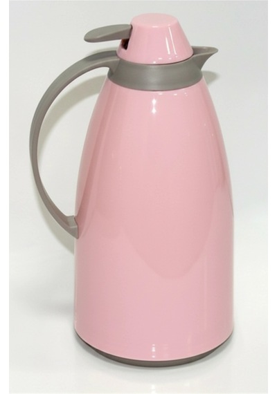 Cam İç Hazneli Vakumlu Termos 1.0 Litre - Sıcak Ve Soğuk Tutucu Pembe Çok Renkli