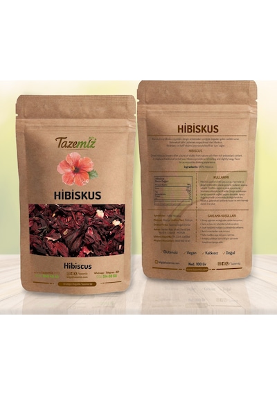 Tazemiz Hibiskus Nar Çiçeği 100 G