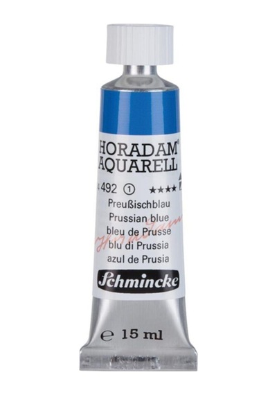 Schmincke : Horadam Aquarell Artist Sulu Boya : 15 Ml Tüp : Seri 1 492 Prussian Blue