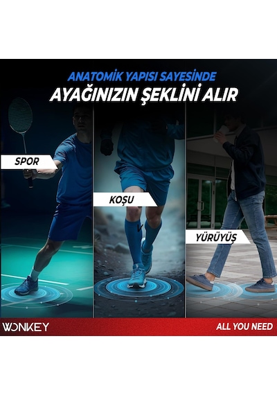 Memory Foam Ortopedik Ayakkabı Tabanlığı, Hafızalı Tabanlık, Yumuşak Sünger İç Taban, Darbe Emici, Günlük Yürüyüş, Spor, Koşu İçin Konforlu Tabanlık, Ayakkabı Keçesi