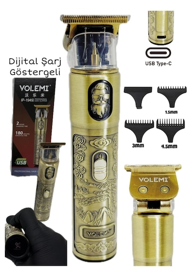 Dijital Göstergeli Saç Sakal Tıraş Makinesi - Sıfıra Yakın - Ip-1949 5264