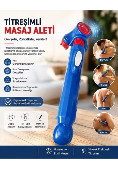 Elektrikli El Tipi Profesyonel Vücut Masaj Cihazıelektrikli El Tipi Masaj Aleti - Profesyonel Vücut Masaj Cihazı Boy
