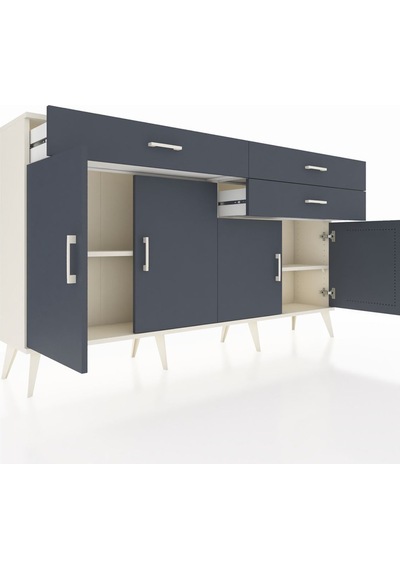Arges Konsol 2 Raflı 3 Çekmeceli 4 Kapaklı 176x30x99 Aytaşı-antrasit Antrasıt/antrasıt - Aytası Arges Konsol 2 Raflı 3 Çekmeceli 4 Kapaklı 176x30x99 Aytaşı-antrasit Antrasıt/antrasıt - Aytası