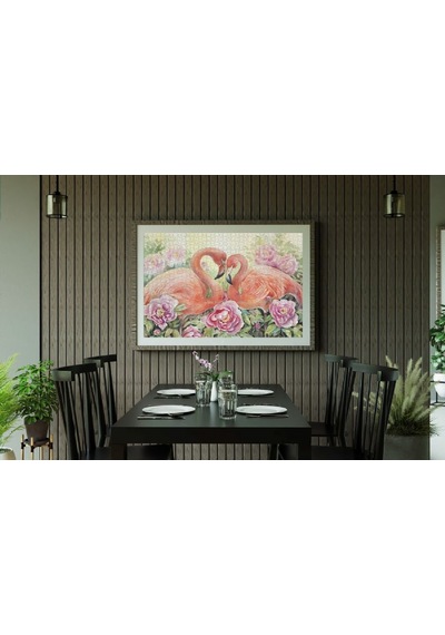 Nova 41104 İki Aşık Flamingo Puzzle - 1000 Parçalı
