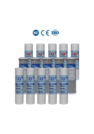 Açık Kasa Su Arıtma Cihazı Filtresi Paket 5 Takım