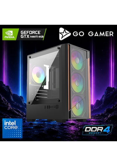 Go Gamer E140 i3-14100F 16 GB 1 TB SSD GTX1660Ti 6 GB Free Dos Oem Paket Masaüstü Oyuncu Bilgisayarı