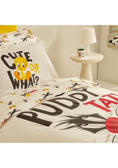 Karaca Home Looney Tunes Best Friends Tek Kişilik Nevresim Takımı Beyaz