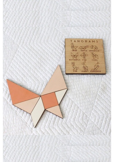 Ahşap Tangram Oyunu Zeka Geliştirici Ahşap Oyuncak Zeka Oyunu
