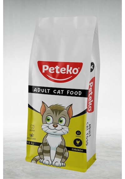 Peteko Yetişkin Tavuklu Kedi Maması 15 Kg