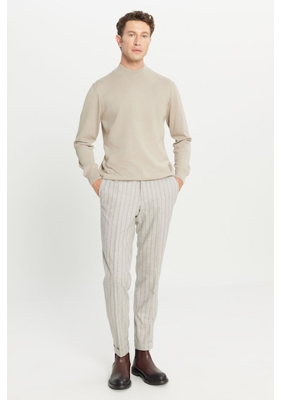 AC&Co / Altınyıldız Classics Erkek Bej Yünlü Standart Fit Normal Kesim Yarım Balıkçı Yaka Basic Triko Kazak Bej AC&Co / Altınyıldız Classics Erkek Bej Yünlü Standart Fit Normal Kesim Yarım Balıkçı Yaka Basic Triko Kazak Bej
