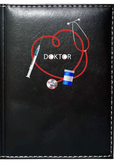 Promosyon Denizi Doktor 6 Görselli Siyah Ruhsat Kabı