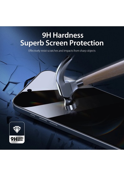 Apple Uyumlu   iPhone 16 Pro Max ''ESD ANTI-STATIC'' Gizli Hayalet Cam Ekran Koruyucu